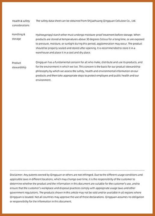 HPS Technical Data Sheet – High Purity Grade - QingQuan
